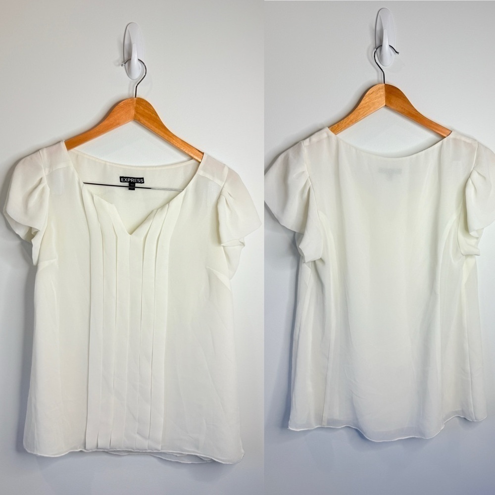Express White Lightweight Blouse (S)